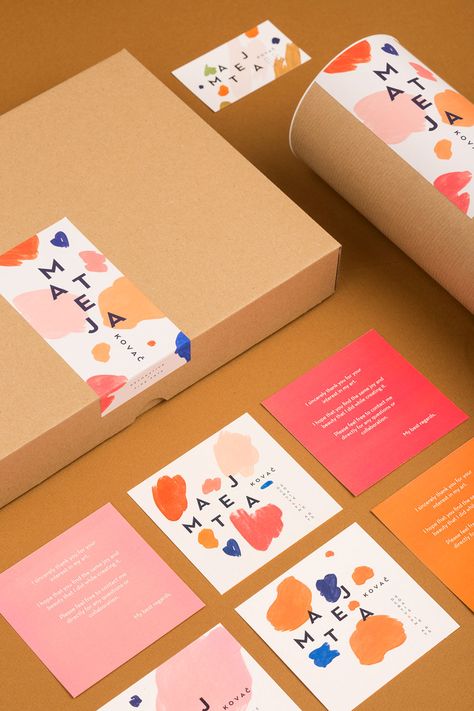 Mateja Kovač identit Visuell Identitet, Desain Editorial, 카드 디자인, Identity Design Logo, Packing Design, Brand Board, Creative Packaging, Packaging Design Inspiration, Corporate Design