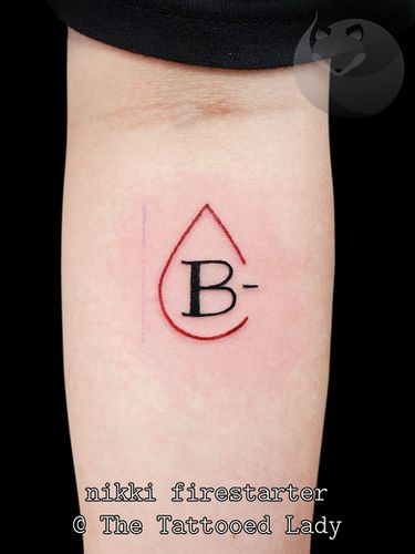 True Blood Tattoos, Blood Type Tattoo, Group Tattoos, Blood Tattoo, Aquarius Tattoo, Type Tattoo, C Tattoo, B Tattoo, Cool Small Tattoos