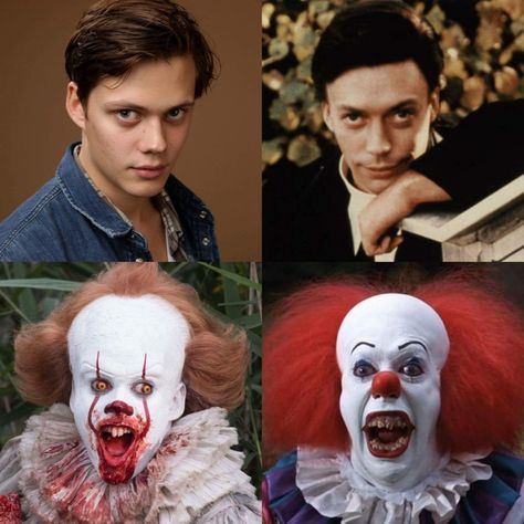 Tim Curry Pennywise, Horror Movies Funny, Pennywise The Clown, Tim Curry, Pennywise The Dancing Clown, Bill Skarsgard, Movie Memes, Rocky Horror Picture Show, Horror Movie Art