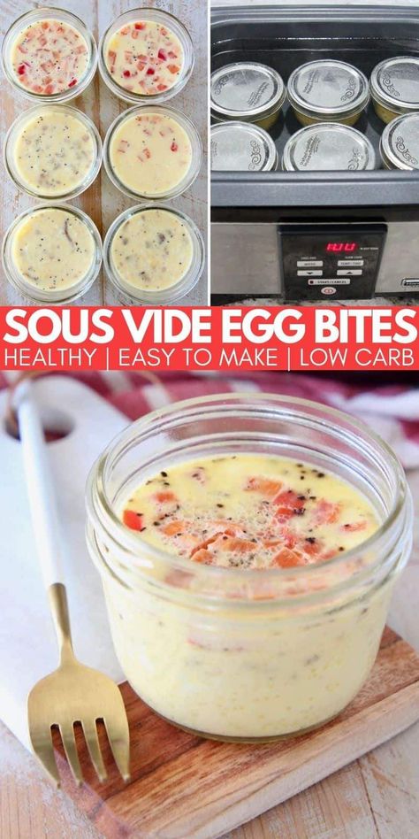 Sous Vide Recipes Eggs, Sous Vide Cooking Times, Sous Vide Dessert, Starbucks Sous Vide Eggs, Sous Vide Egg Bites, Starbucks Egg Bites, Sous Vide Egg, Egg Bites Recipe, Sous Vide Recipes