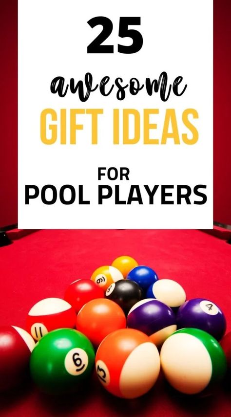 Discover the best best gift ideas for pool players and billiards fans for every level and ages || billiard gifts | gifts for billiard players | billiard gift ideas | billiard gift | pool player gifts | pool player gift ideas | gift for pool player | gift ideas for pool players | christmas gifts for pool players Billiards Party Ideas, Pool Gift Ideas, Pool Bag Essentials, Pool Gifts, Gifts For Him Valentines Day, Ball Aesthetic, Valentines Gift Ideas, Diy Party Favors, Garden Rock Border