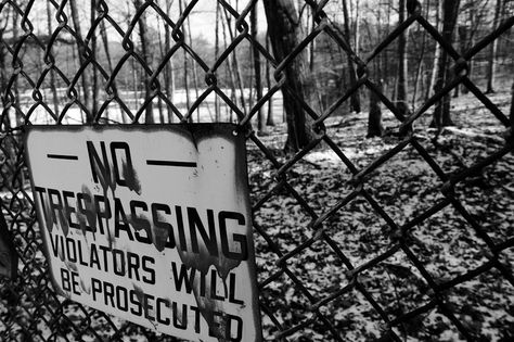 No Trespassing, Short Film, Collage, Film, Grey, Wall, Photography, Pins