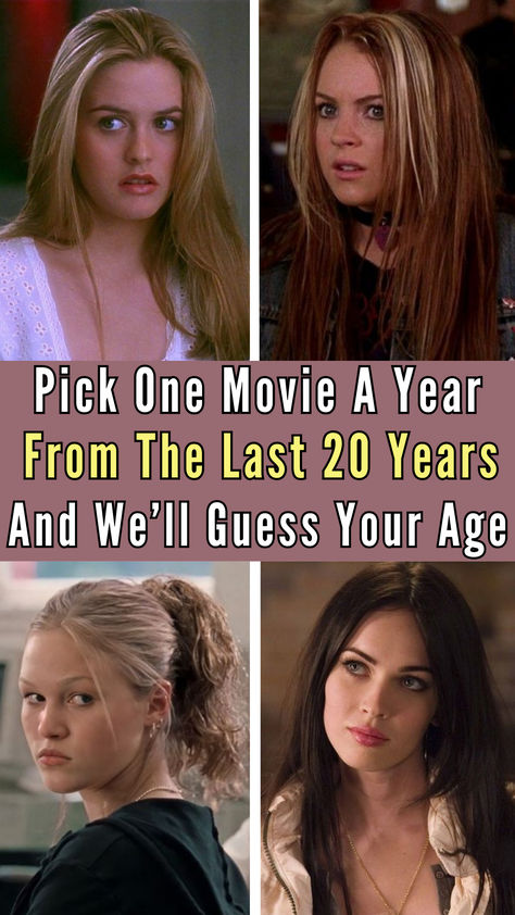 Take the quiz to see if we get your age right. American High School Movies, Movies For Teens Girls To Watch, 2000s Movie Aesthetics, Best Comfort Movies, Good 2000s Movies, Movies To Watch On Prime Video, Good Teen Movies, Life In A Year Movie, 2000s Actresses