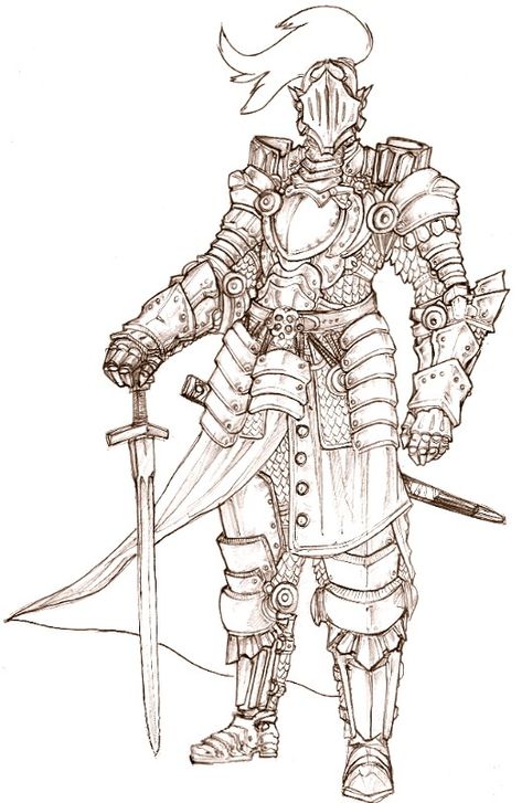 Suit Of Armor Drawing, Armor Drawing Reference, Armor Sketch, Armor Drawings, Knight Sketch, Suits Of Armor, Helmet Drawing, Knight Drawing, Armor Drawing