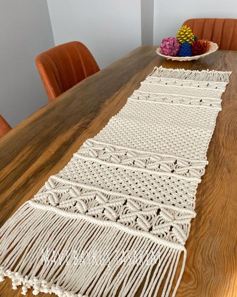 Macrame Products, Macrame Runner, Macrame Table Runner, Macrame Wall Hanging Diy, Wall Hanging Diy, December 23, Macrame Patterns Tutorials, Macrame Decor, Macrame Patterns