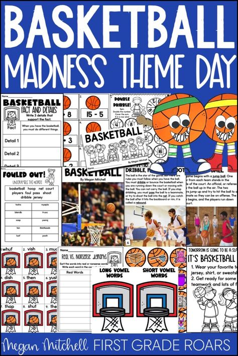 Basketball activities for the classroom March Madness Classroom Ideas, March Madness Book Tournament, March Madness Activities, March Madness Books, Basketball Activities, Basketball Books, Cvcc Words, Activities For The Classroom, Megan Mitchell