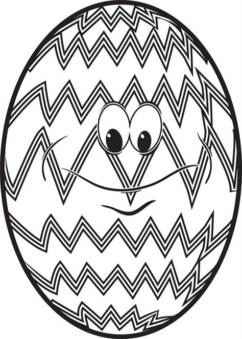 Fun smiley face Easter egg coloring page for kids. It's free and printable! http://www.mpmschoolsupplies.com/ideas/4581/easter-egg-coloring-page-2/ Shapes Coloring Pages, Easter Egg Coloring, Letter Recognition Worksheets, Egg Coloring Page, Shape Coloring Pages, Egg Coloring, Easter Egg Coloring Pages, Online Teacher, Easter Coloring Book