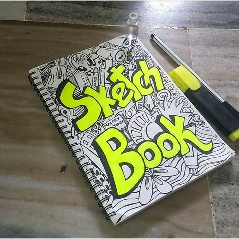 That's the cover page of my sketch book:) Ideas For Sketch Book Covers, Cover Page Sketchbook Ideas, Easy Book Cover Drawing, Sketch Book Design Cover, Sketchbook Name Page Ideas, My Art Book Cover Page Drawing, Sketch Book Cover Designs, Sketch Book Cover Painting Ideas, Sketch Book Cover Page Ideas