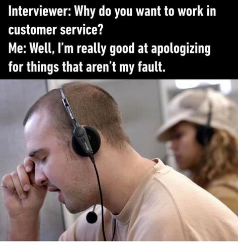 Customer Service Meme, Call Center Humor, Customer Service Funny, Health Humor, Office Humor, It's Funny, Work Memes, Work Humor, Funny Me