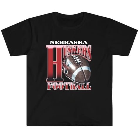 Unisex Heavy Cotton Tee - 100% Cotton - True To Size. Classic Fit - Made To Order - Size: S => 2xl - Great Gift Ideas Football Graphic Design, Cornhuskers Football, Nebraska Cornhuskers Football, Graphic Design Tee, Nebraska Football, Carhartt T Shirt, Nebraska Cornhuskers, Eagle Shirts, Graphic Tee Design