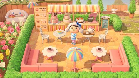 Animal Crossing Cinnamoroll Cafe, Animal Crossing Sanrio Cafe, Acnh Sanrio Cafe, Acnh Cinnamoroll Cafe, Acnh Cinnamoroll, Acnh Sanrio, Acnh Elegant, Animal Crossing Cafe, Sanrio Items