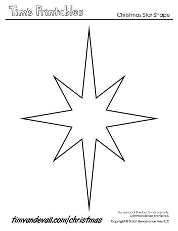 Christmas Star Template Christmas Star Template, Star Template Printable, Nativity Star, 5 Point Star, Star Outline, Christmas Tree Template, Star Coloring Pages, Printable Star, Vbs Ideas