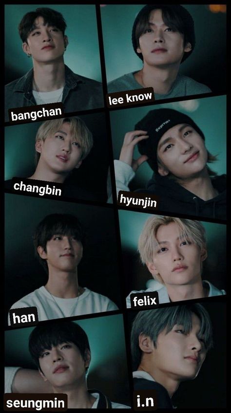 Stray Kids (Skz) - Bangchan, Lee Know, Changbin, Hyunjin, Han, Felix, Seungmin, I.n Straykids Names Member, Skz Names, Stray Kids Names, Kpop Names, Lee Know Changbin, Youtube Names, Han Felix Seungmin, Skz Bangchan, Stary Kids