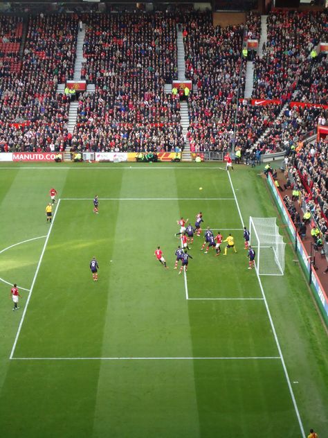 Manchester United, Corner, Arsenal, 2:1 (11/2012), Old Trafford, Sir Alex Ferguson Stand Sir Alex Ferguson Stand, Sir Alex Ferguson, Old Trafford, Manchester United, Arsenal, Soccer Field, Manchester, Soccer, The Unit