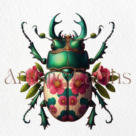 Beetle Images, Golden Beetle, Insect Clipart, Beetle Art, Png Elements, Beetle Insect, Art Carte, Craft Art, Art Card