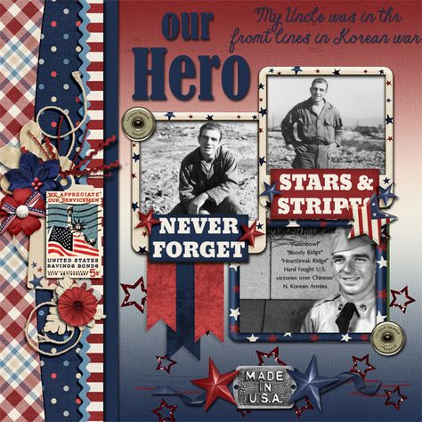 Out Hero - Scrapbook.com Army Scrapbook Layouts, Marine Corps Scrapbook Ideas, Helicopter Scrapbook Layouts, Memorial Day Scrapbook Layout, Us Navy Scrapbook Layouts, Military Scrapbook, Military Scrapbook Layouts, Kids Vacation, Kids Scrapbook