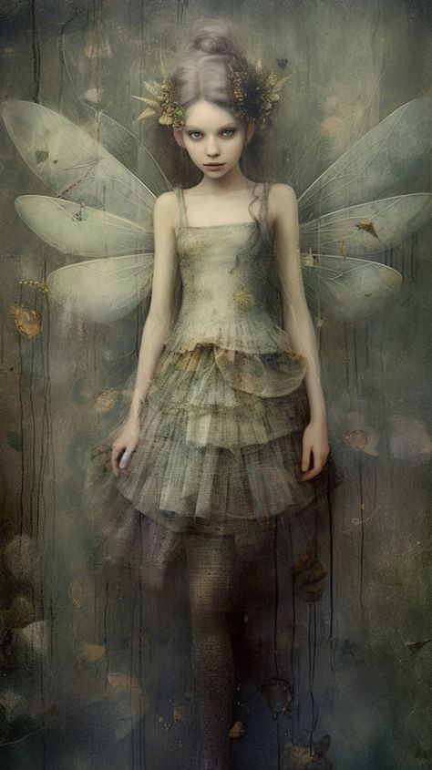 Grunge fairy created with AI by Amanda Church Scary Fairies, Grunge Illustration, Faery Art, Fairies Photos, Fairy Images, Fairy Art Dolls, Elves And Fairies, Whimsical Fairy, Fairy Pictures