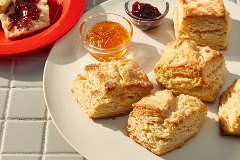 Buttermilk Sugar Biscuits Recipe - NYT Cooking Sugar Biscuits Recipe, Crumb Cake Muffins, Sugar Biscuits, Hot Pepper Jelly, Southern Biscuits, Sweet Potato Biscuits, Candied Almonds, Drop Biscuits, Nyt Cooking