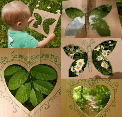 Forest School Activities, Nature School, Garden Inspo, Theme Nature, Deco Nature, Art Frames, Aktivitas Montessori, Forest School, Nature Play