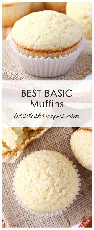 Best Basic Muffins Recipe: This plain, basic muffin recipe is just waiting for you to add your favorite mix-ins, like fresh fruit or chocolate chips. And they’re delicious as is too! It’s the only muffin recipe you’ll ever need. #muffins #recipe Basic Muffins, Plain Muffins, Amish Cookies, Kid Muffins, Dog Baking, Basic Muffin, Basic Muffin Recipe, Easy Brunch Recipes, Sweet Muffin