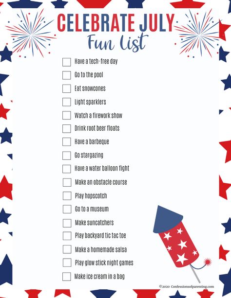 Things To Do For The Fourth Of July, Things To Do On Fourth Of July, 4th Of July Bucket List, What To Do On The 4th Of July, What To Do On The Fourth Of July, Fourth Of July Bucket List, July Bucket List Ideas, July Ideas, July Goals