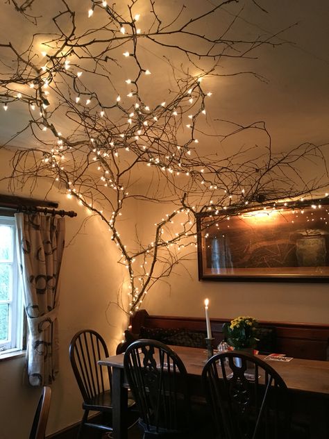 Baddie Bedroom Ideas, Fairy Lights Decor, Boho Chique, Deco Studio, Studio Apartment Ideas, Small Studio Apartments, Branch Decor, Nursery Baby Room, Studio Apartment Decorating