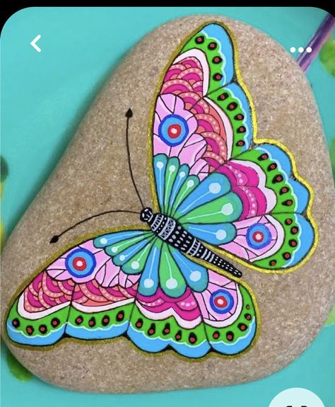 Garden Rock Art, Art Coquillage, Diy Rock Art, Painted Rock Animals, Stone Art Painting, Painted Rocks Kids, Painted Rocks Craft, Painted Rocks Diy, Rock Painting Ideas Easy