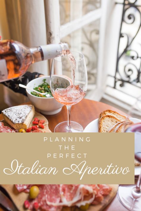 Italian Aperitivo - Everything You Need to Know. This article will not only cover the differences between an aperitivo and an apericena, but also the history of the aperitivo, the best aperitivo cocktails, foods, and how to create your very own aperitivo evening at home! #datenight #athomedatenight #aperitivo #italianaperitivo #apericena #romanticmeal #datenightideas Appertivo Italian, Appertivo Party, Italian Apertivo Party, Italian Apertivo Bar, Italian Happy Hour, Appertivo Food, Apertivo Italiano, Italian Apperativo, Italian Cocktail Party