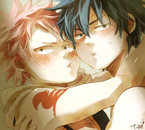 Grey X Natsu, Gray X Natsu, Natsu And Gray, Natsu Fairy Tail, Fairy Tail Ships, Nalu, Me Me Me Anime, Fairy Tail, Anime Boys