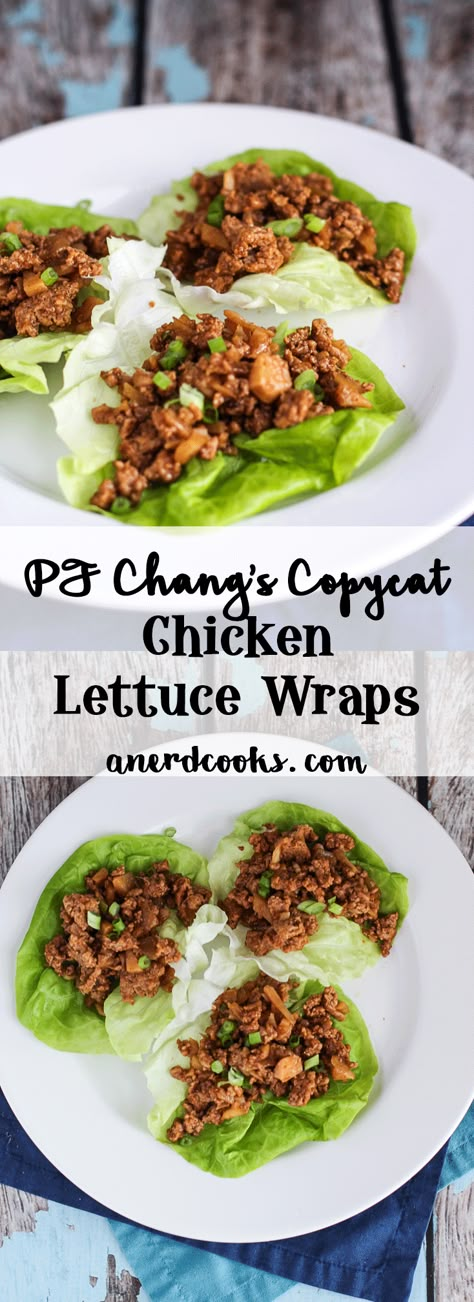 Dairy Free Lunch Ideas, Pf Changs Chicken Lettuce Wraps, Salat Wraps, Dairy Free Lunch, Pf Changs, Lettuce Wrap Recipes, Chicken Lettuce Wraps, God Mat, Think Food