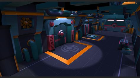 Low Poly Sci Fi Environment - Polycount Forum Low Poly Sci Fi, Scifi Lab, Scifi Environment, Stylized 3d, Sci Fi Games, Low Poly Games, Future Games, Sci Fi Environment, Space Games