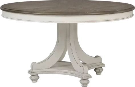 Colors Dining Tables Diningroom Dining Room Table - Rooms To Go Furniture White Dining Room Sets, White Round Dining Table, Round Dining Room Table, Traditional Dining Rooms, Round Dining Room, Rooms Ideas, Leather Reclining Sofa, Traditional Dining, Dining Room Tables