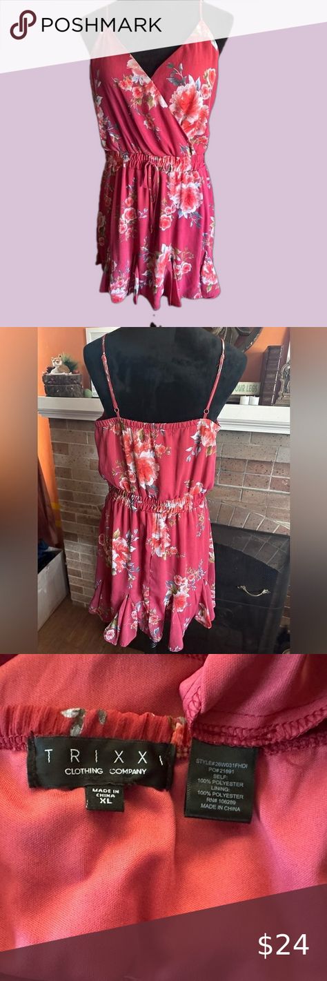 Trixxi Dress sz XL tiered floral, romantic, date night dress. Adjustable straps. Trixxi Dress, Romantic Date Night, Date Night Dress, Romantic Date, Romantic Dinner, Romantic Dress, Date Night Dresses, Romantic Dates, Clothing Company