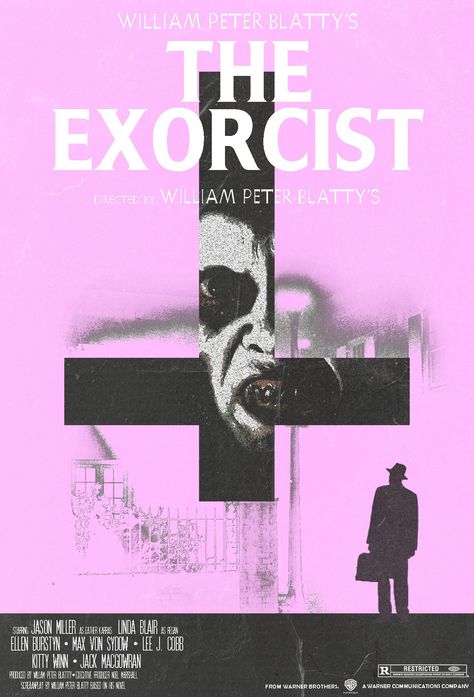 The Exorcist Poster, Exorcist Poster, Max Von Sydow, Jason Miller, Linda Blair, The Exorcist, Warner Brothers, Film, Quick Saves