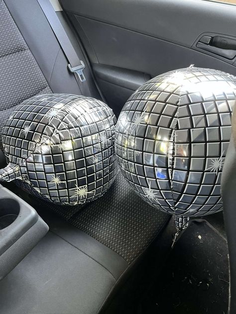 17th birthday party theme decor cute aesthetic disco ball balloons dancing queen mama mia party idea Dancing Queen Only 17, Mama Mia Party, Aesthetic Disco Ball, Disco Ball Balloons, 17th Birthday Party, Ball Balloons, Queen Mama, Balloon Dance, 18th Bday