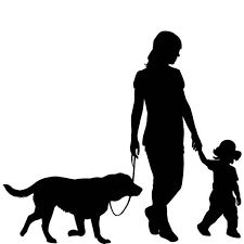 Woman Walking Dog, Yoga Dog Pose, Dog Walking Logo, Walking Silhouette, Black Dogs Breeds, Labrador Silhouette, Dog Template, Black Labrador Dog, Dog Illustrations