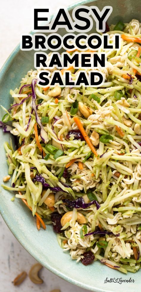 Broccoli Slaw Dressing, Asian Broccoli Slaw, Broccoli Ramen, Asian Ramen Noodle Salad, Broccoli Slaw Salad, Broccoli Slaw Recipes, Asian Broccoli, Slaw Salad, Ramen Noodle Salad