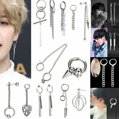 Jewelry Kpop, Bts Earrings, Boys Korean, Kpop Earrings, Earrings Men, Drop Ring, Ear Earrings, Ear Stud, Men Jewelry