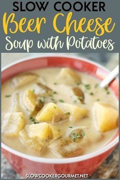 Slow Cooker Beer Cheese Soup, Beer Cheese Soup Crockpot, Cheese Combinations, Beer Cheese Soup Recipes, Soup With Potatoes, Soup Potato, Beer Cheese Soup, October Fest, Crockpot Soup