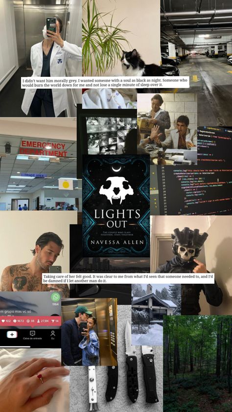 lights out by navessa allen #books #booktok #bookaesthetic Books Romance Novels, Book Hangover, Fiction Books Worth Reading, Romance Series Books, Dark Books, Collage Book, Unread Books, Dark Romance Books, Inspirational Books To Read