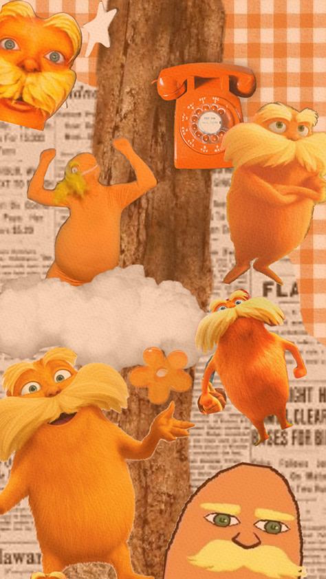 Lorax Skibidi #tv #beauty #collageart #lorax #loraxisdaddy #preppy #preppylorax The Lorax Characters, Lorax Costume, Lorax Party, Iphone Wallpaper Preppy, Cute Backgrounds For Iphone, Iphone Wallpaper Fall, Lovely Flowers Wallpaper, Goofy Pictures, Funny Phone Wallpaper