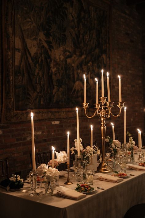 A Lively and Luxurious New York City Wedding at The Bowery Hotel - Kyla Jeanette Photography The Bowery Hotel, Candle Lit Wedding, Bowery Hotel, Wedding New York, New York City Wedding, Dark Wedding, Luxurious Wedding, Personal Celebration, Wedding Tablescapes