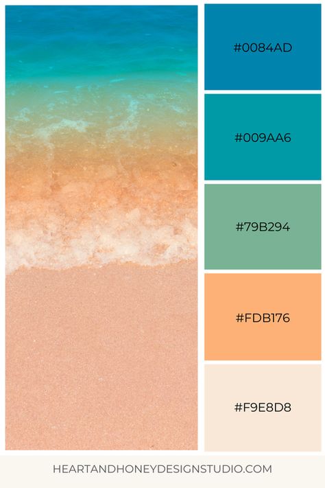 Vintage Florida Color Palette, Breezy Color Palette, Summer Hex Color Palette, Summer Color Combos, Tropical Cookies, Summer Pallet, Beach Color Palette, Tropical Color Palette, Hotel Plans