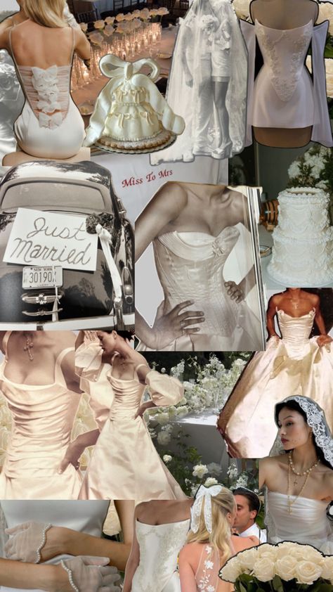 90’s Vera wang. Vogue. Just married. Wedding corset. Bow back dress. Wedding dress. Miss to Mrs. White roses. Candles. 24. Modern bride. All white wedding. Wedding inspo. Wedding theme. White wedding. Dress inspo. Bridal dreams. Bride aesthetic. Wallpapers. Shuffles. Iphone. Wedding photographer. Bride. NYC wedding. Get away car. Just married. New York wedding. New York. Fashion week. Fidm. Bridal nails. Bridal hair styles. Bridal inspiration. Getaway Car Wedding, Vintage Dress White, 90s Wedding Dress, Wedding Cake White, Bridal Aesthetic, Wedding Getaway Car, Wedding Getaway, Bride Aesthetic, Mrs White