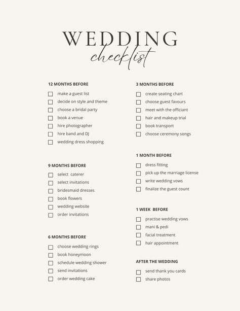 Say "I do" to stress-free wedding planning with our ultimate Wedding Checklist! This all-encompassing guide has you covered from finding your dream venue to crafting the perfect playlist.  Mark potential locations, manage your guest list and RSVPs, secure your dream photographer to capture every precious moment, and find the perfect DJ to keep the party going.  Keep track of fittings and alterations for your bridal gown, coordinate your dream cake, and so much more! 


.#WeddingPlanning #BrideToBe #WeddingInspiration #EventPlanning #DreamWedding Simple Wedding Venue Ideas, How To Plan A Wedding, Simple Wedding Checklist, Wedding Checklist Timeline, Wedding Ceremony Songs, Wedding Checklists, Ceremony Songs, Wedding Day Checklist, Dj Wedding