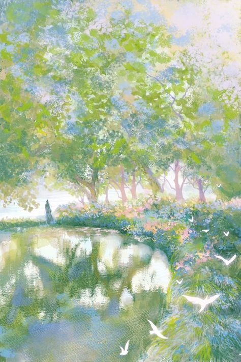 Fairytale Art, Aesthetic Painting, Arte Fantasy, Ethereal Art, Dreamy Art, Pastel Art, Beautiful Fantasy Art, Fantasy Landscape, Scenery Wallpaper