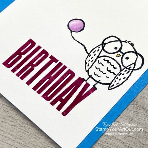 My Bird’s Eye View Birthday Card. I used the monocle as a balloon. Visit my 6/12/23 blog post for more photos, measurements, tips for recreating, and links to the products I used - Stampin’ Up!® - Stamp Your Art Out! www.stampyourartout.com Bird’s Eye View Stampin Up Cards, Stampin Up Birds Eye View, Birds Eye View Stampin Up Cards, Stampin Up Birds, Make A Birthday Card, Card Layouts, Bird's Eye View, Paper Making, Designer Paper