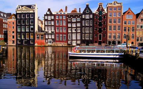 free high resolution wallpaper amsterdam Amsterdam Wallpaper, Palace Architecture, 2k Wallpaper, Costa Cruises, Amsterdam Houses, Amsterdam Holland, Amsterdam Canals, Canal House, Full Time Travel