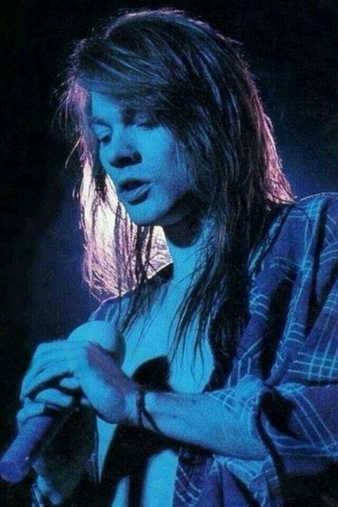 Axl Rose, Long Hair, A Woman, Roses, Hair