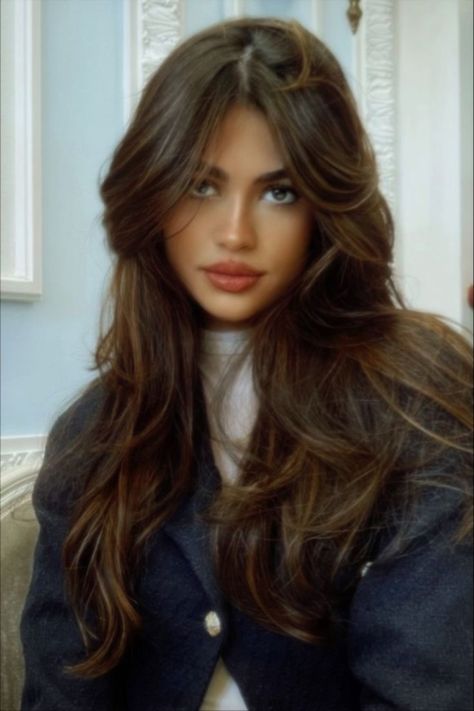 90s Haircuts, Rambut Brunette, Haircut Inspo, Brown Hair Inspo, Medium Bob, Hairstyles For Layered Hair, Blowout Hair, 90s Hairstyles, Long Brown Hair